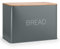 EHC Bread Bin, Bread Bins for Kitchen, Bread Tin, Large Bread Bin food Storage, Grey