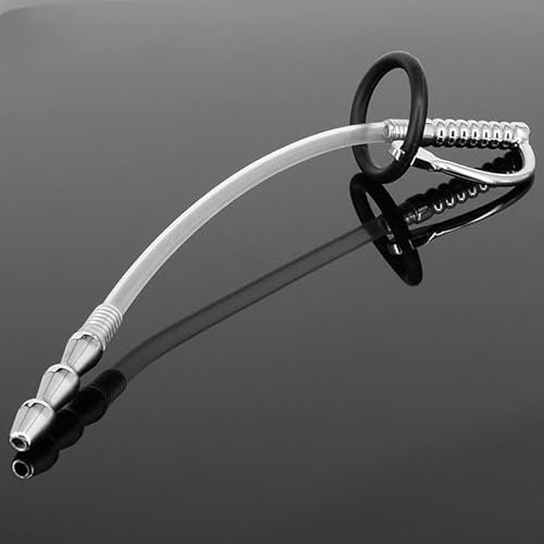 Vielretude 24cm Edelstahl Silikon Schlauch Harnröhren Plug Dilator Penis Urethral Stimulieren Männlicher Sex Spielzeug