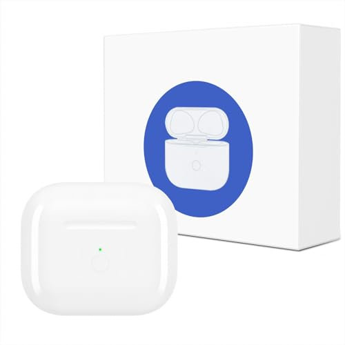 Wireless Charging Case Replacement Compatible with Air Pod 3rd Generation,Air pod Charging Case replacement,600 mAh Air Pod 3rd Generation Case with Bluetooth Button for Pairing