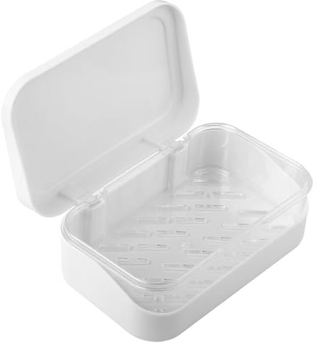 Rumyve Porte-savon rectangulaire à 2 couches, porte-savon portable, étanche, pour douche, voyage, randonnée, salle de bain, école, salle de sport