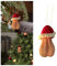 Lustige Weihnachtsschmuck, Geschenke – 2D-Acryl-Weihnachtsbaumschmuck, Weihnachtsdekoration, Weihnachtsbaum-Anhänger, Weihnachtsbaumkugeln, Ornamente (rot-a)