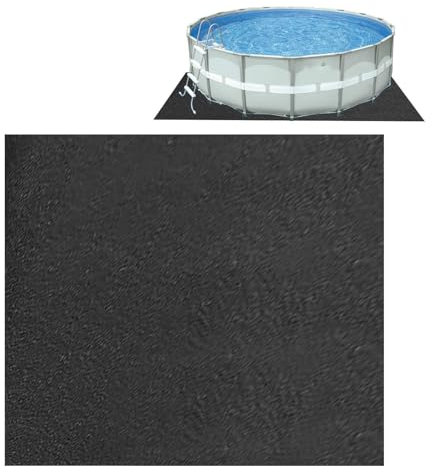 Bâche de piscine hors sol de qualité supérieure avec rembourrage sous la piscine pour une durée de vie prolongée et une protection supplémentaire contre l'usure.