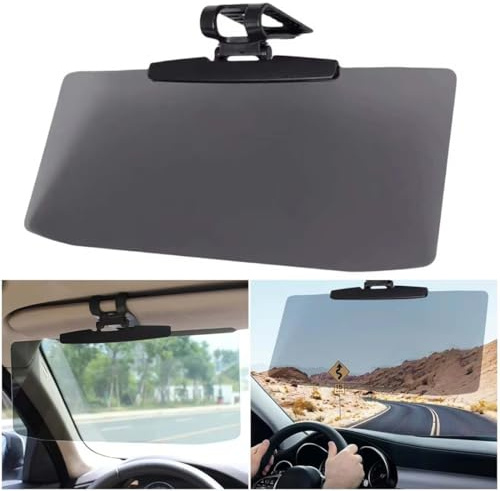 Polarized Glare Protection Car Visor Extender, Anti-Glare Sun Shade for Front Seat Driver and Passenger