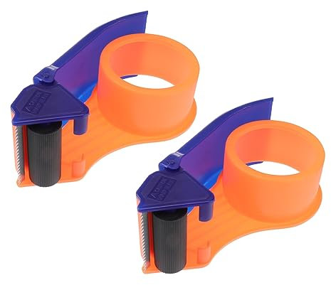 NUOBESTY 2stücke Tape Cutter Kartonverpackungsgerät Mit Ergonomischem Design Und Edelstahlklinge Für Müheloses Versiegeln Und Schneiden Von Klebeband
