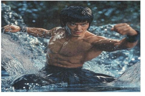 1000-teiliges Kunstpuzzle Für Erwachsene Mit Schwieriger Herausforderung Bruce Lee Puzzle 1000 PCS
