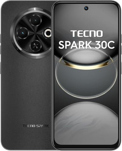 Tecno Spark 30C 256 Go 16 Go de RAM (8 Go et 8 Go amélioré) (Tecno Turquie) (Orbite noire)