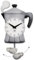 DEKORI Orologio a Pendolo da Parete Mochina – Design Tema Caffè con Tazzina e Fumo in Rilievo – 26x46 cm – Decorativo per Cucina – Made in Italy - (Grigia)