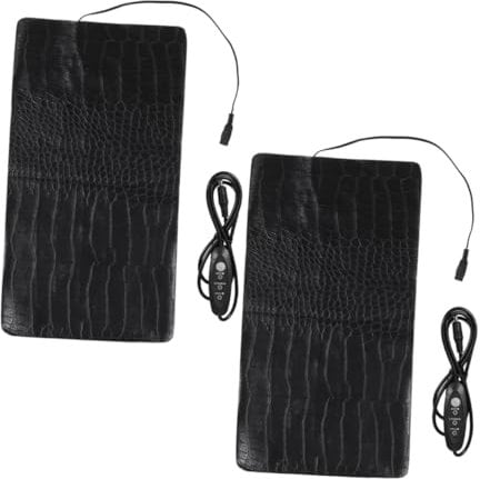 BELLIFFY 2pcs 3 Heating Pad Heating Pad Heater Crab Heater Warming Bed Pu Black