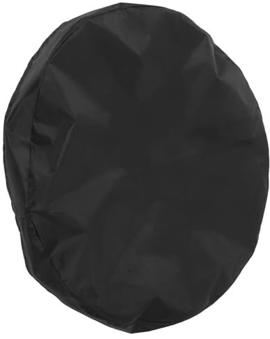 UKCOCO Housse De Protection pour Brasero Ronde 100 Cm en Tissu Oxford Résistant pour Barbecue Extérieur, Couverture De Foyer Cordon De Serrage, Protection Imperméable Et Résistante Aux Intempéries