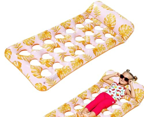 Poolfloats für Erwachsene Personen Aufblasbare Sommer-Wasser-Liege