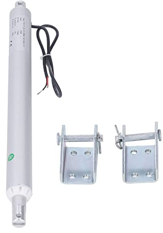 Micro Vérin Linéaire 12V, Aluminium, Course 150mm avec Interrupteur de Fin de Course et Supports de Montage - Résistant à la Corrosion, Protection IP65, Usage pour Lit Électrique (DC12V)