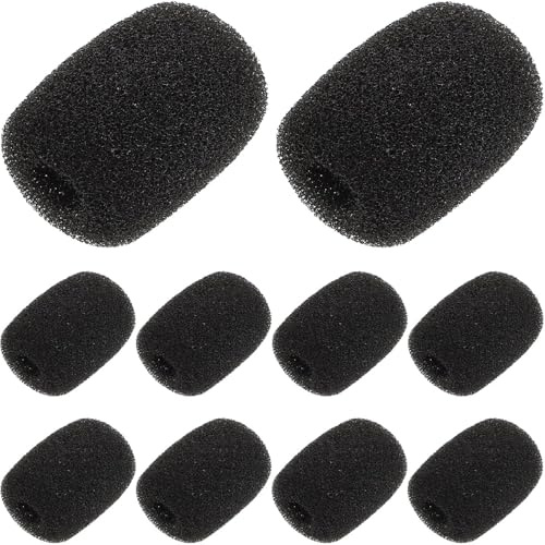 10pcs Foam Microphone Windscreens Mini Headset Mic Covers Compatible V3 V9s Helmet Earphone Dust Covers for Audio Protection Clever treatment