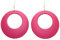 Bluebubble DISCO FEVER 56mm Large Round Hoop Earrings - 32 Colours Available (Hot Pink) with Gift Bag
