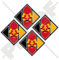 OSTEN DEUTSCHLAND Luftwaffe LSK Flugzeuge Rondell Luftstreitkräfte der Nationalen Volksarmee DDR GDR DEUTSCHLAND 50mm Auto & Motorrad Aufkleber, x4 Vinyl Stickers