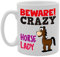 Coralgraph Inc MG4257 Beware Crazy Horse Lady (1 cavallo) novità regalo stampato tè caffè Cermic tazza