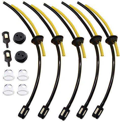AISEN 5x Universal Benzinfilter kit Benzinschlauch Grommet für Freischneider Rasentrimmer Motorsense Timbertech Tarus Fuxtec Aram-Trade Stenson Brast Heckenschere Hochentaster 4 in 1 Multitool
