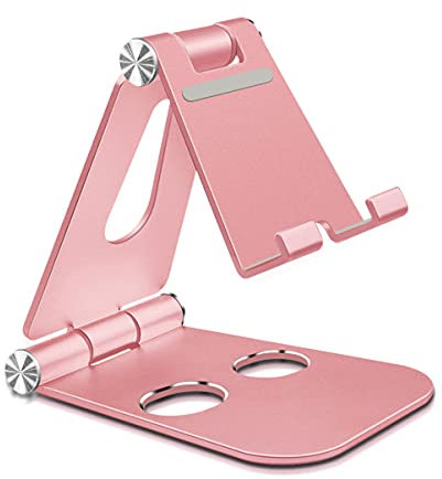 Verstellbare Handy Ständer, Foldable Tablet Stand kompatibel mit 12 Mini, 12 Pro Max, 11 Pro, Xs, XR, 8, 7, 6S Plus, SE, S10 S9 S8, Smartphone und Tablet [4-13 inch]