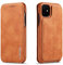 QLTYPRI Case for iPhone 11, Vintage Slim Magnetic Closure PU Leather Case with Stand Function & Credit Card Slot Holder Shockproof Flip Wallet Case Cover for iPhone 11 inch - Yellow