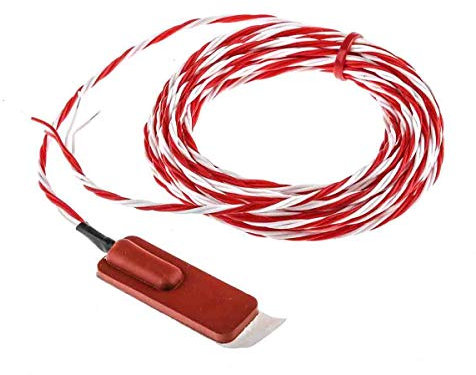 RS PRO PT100 Haftsensor Widerstandsthermometer Alufolie/Silikon Ø 13mm x 40mm, -50°C → +150°C, 5m Leitung