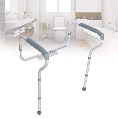 FTVOGUE Apoyabrazos WC Ba?o Barandilla Inodoro Altura Ajustable Estructura Soporte 135kg