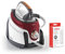 Polti La Vaporella XM80C, Steam Generator Iron with Boiler, 7 bar, no Maintenance, Unlimited Autonomy, steam Pulse 450g, Red & PAEU0094 Kalstop Anti-Scale Phials, White