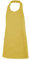 Velilla Grembiule tipo salopette corto e abbottonato, unisex, da adulto, giallo, Taglia unica