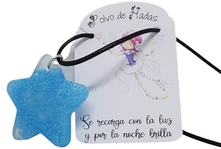 Poussière de fée, pendentif phosphorescent, collier pour filles et garçons.