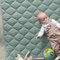 Sanosoft® Krabbeldecke - rutsch- & wasserfest - Öko Tex & Made in Germany Mint 120x120cm
