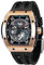 TSAR BOMBA Uhren Herren Automatik Uhr Herren Automatik Uhr Herren Mechanisch Skeleton Armbanduhr Herren Tonneau Analog wasserdichte Herren Uhr Fkm Fluorkautschuk Armband Luxus Herrenuhr Geschenke