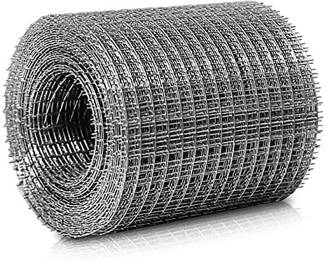 Muzhira Rodent Proofing Galvanized Wire Metal Mesh - 6m x 100mm Blocks Rats, Mice, Mouse, Squirrel & Bird Access Internal & External Pest Prevention for Filling In Gaps Around The Home & Garden