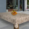 laro Wachstuch-Tischdecke Abwaschbar Garten-Tischdecke Wachstischdecke PVC Plastik-Tischdecken Eckig Meterware Wasserabweisend Abwischbar G03, Muster:Ranken Beige Braun Bronzen, Größe:100x160