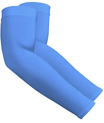 Yeslife UV-Sonnenschutz-Armstulpen für Damen und Herren, UPF 50, kühlende Sporthülle, 1 Paar - Blau, Einheitsgröße
