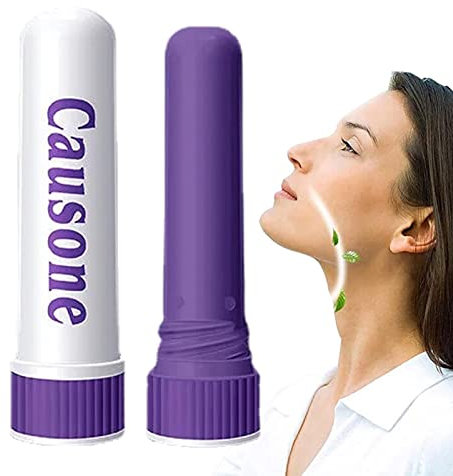 Inhalateur nasal | Inhalateur d'huile essentielle d'menthe poivrée pour apaiser, relaxer, soulager la tension, anti-fatigue, parfum apaisant avec plusieurs odeurs fruits