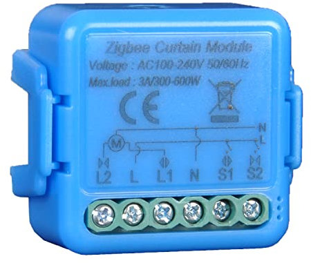 yueyang Interruptor de persianas zigbee, interruptor táctil para persianas eléctricas, control de voz con Alexa y Google Home, control de aplicación Smart Life, temporizador Switch 300 W (1)