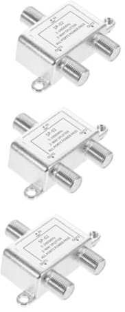 HOMSFOU 3 Stück Splitter Draht-Splitter Kabel-Splitter Koaxial-Splitter Moca-Splitter Satelliten-Internet Kleiner Fernseher Verstärker Kabel-Splitter Für Antenne