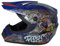 Kinder Crosshelm Mejia – Motorradhelm für Kinder, ABS-Schale, robuster Kinderhelm für Downhill, Quad und Motocross, Blau, Größe L, 57 – 58 cm