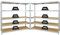 PROREGAL Mega Deal 2er-Set Schwerlastregal Giant Elephant 180x180x60cm mit 5 Ebenen Fachlast 200kg Verzinkt, Kellerregal, Steckregal, Garagenregal, Lagerregal