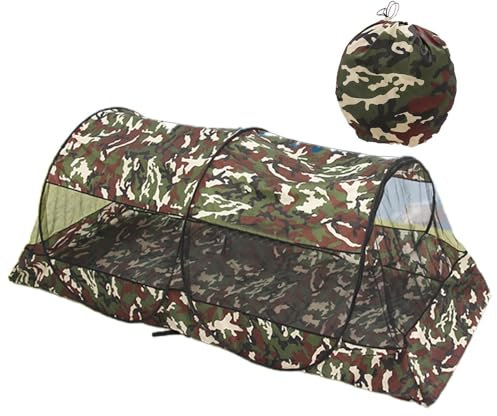 Tente De Bivouac | Filet De Protection Anti Moustique Lit | Moustiquaire avec Fermeture Éclair pour Tente Universelle D'extérieur