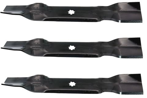 SECURA Jeu de lames (combi) compatible avec John Deere X140 Tracteur de pelouse