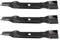 SECURA Jeu de lames (combi) compatible avec John Deere X140 Tracteur de pelouse