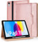 Vkooer Coque pour iPad 10 Generation Housse Cuir PU [Réveil/Veille Automatique] iPad 10.9 Pouces 2022 Etui de Protection avec Support Fonction - Or Rose