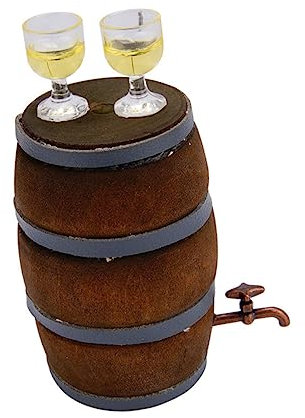 Vaguelly Mini Rotweinfass Modell Für Puppenhaus Dekor Mini Bierfass Als Fotorequisite Oder Heimdekoration Exquisites Design Für Mikrolandschaften