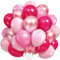 YOUYIKE 60 Stück Rosa Luftballons, 12 Zoll Latex Luftballons, Helium Ballons, Pink Metallic Ballons für Kinder und Erwachsene Geburtstag, Party, Graduierung, Ostern Weihnachten Party Deko
