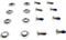 Dickly 8X Set di Viti per attacchi da Snowboard Accessori fissi Snowboard Bullone a Testa Svasata Articoli Sportivi Hardware per attacchi