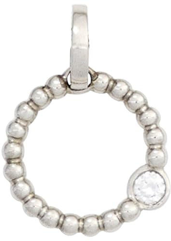 12,7mm Platinanhänger Anhänger Ring 950 Platin Diamant Brillant Damen Unisex