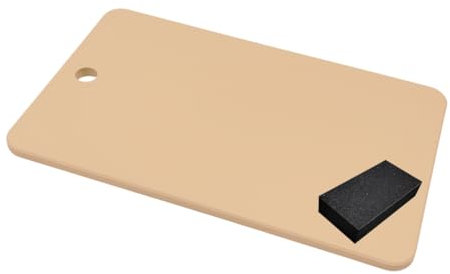 Kitchen Star Tsukihoshi Rubber Cutting Board Made in Japan,Dishwasher-Safe Size:13.54×8.38×0.39inches(344×213×10mm) Equipped with a Cutting Board Scraper for Synthetic Rubber Cutting Boards (M)