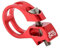 Fahrrad Schalthebel Klammer, Schalthebel Schelle Fahrrad-Shifter-Klemme 22,2mm Fahrrad Trigger Clamp Radfahren Sitz Schellen Fahrrad Shifters Clamp für Sram X5 X7 X9 X0 XX XO1 XX1(Rot)
