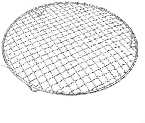 13-35CM Round Cooling Rack, 201 Stainless Baking Grill Rack Wire Oven Racks for Baking Cooking Steaming Circular Cooking Tray BBQ Grill Rack Air Fryer Accessories(24cm)