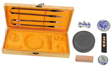 Artibetter 1 Satz Tintenstein zum Schreiben Tintenstift studieren Chinesische traditionelle Kalligraphiepinsel Tintenpinsel Tintenstein für Studenten Kalligraphie dicke Pinsel Holz