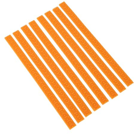 Wakects 8 Pezzi COPERCHI Ruote DI VADUCA SILICONE, Ruote per Bagagli Protezioni del Rumore Assorbimento con Nastro Adesivo Elevato per Accessori Viaggio (ORANGE)